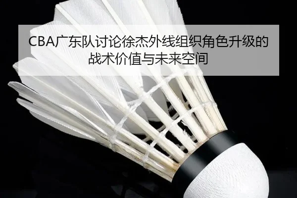 CBA广东队讨论徐杰外线组织角色升级的战术价值与未来空间